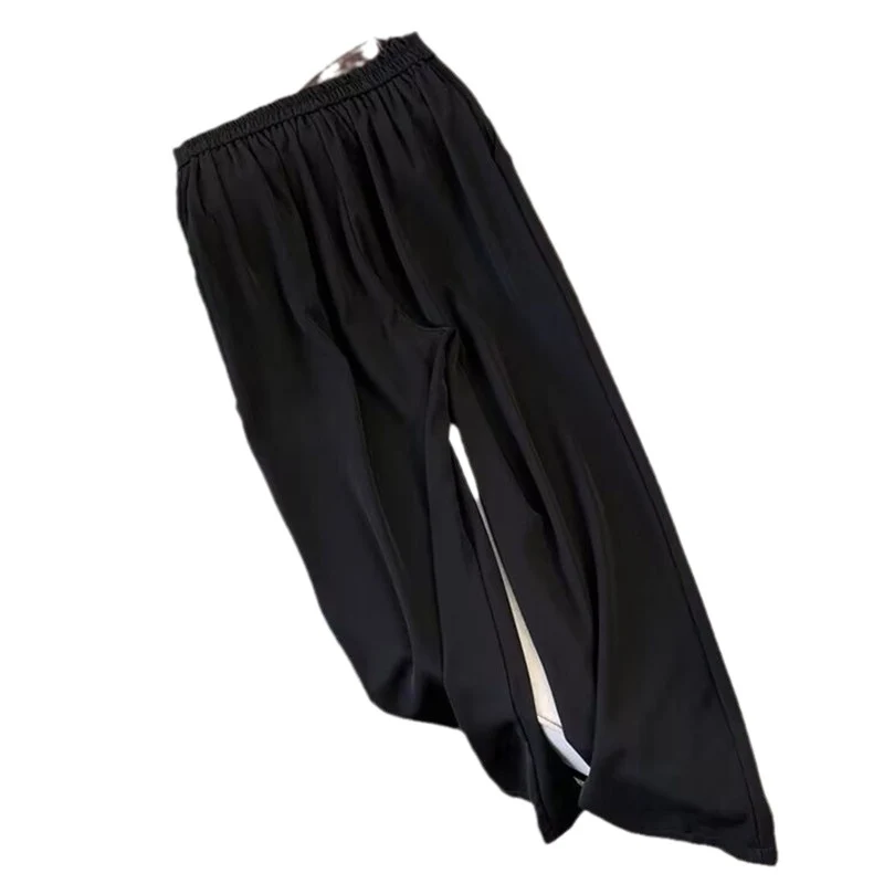 Damen Elegante und weite High-Waist-Hose Drune