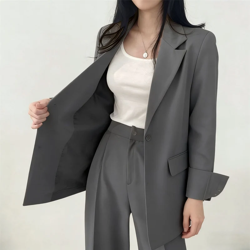 Damen Elegante und stylishe Hochwaisted Hose Drune