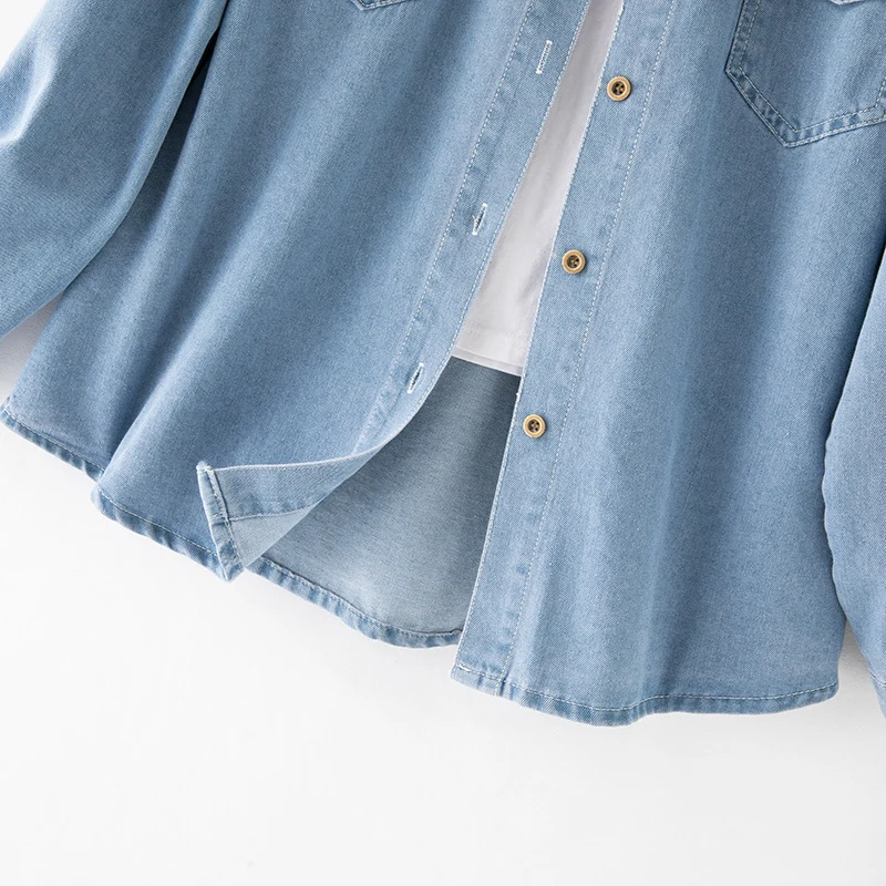 Damen Denim Hemdjacke Drune