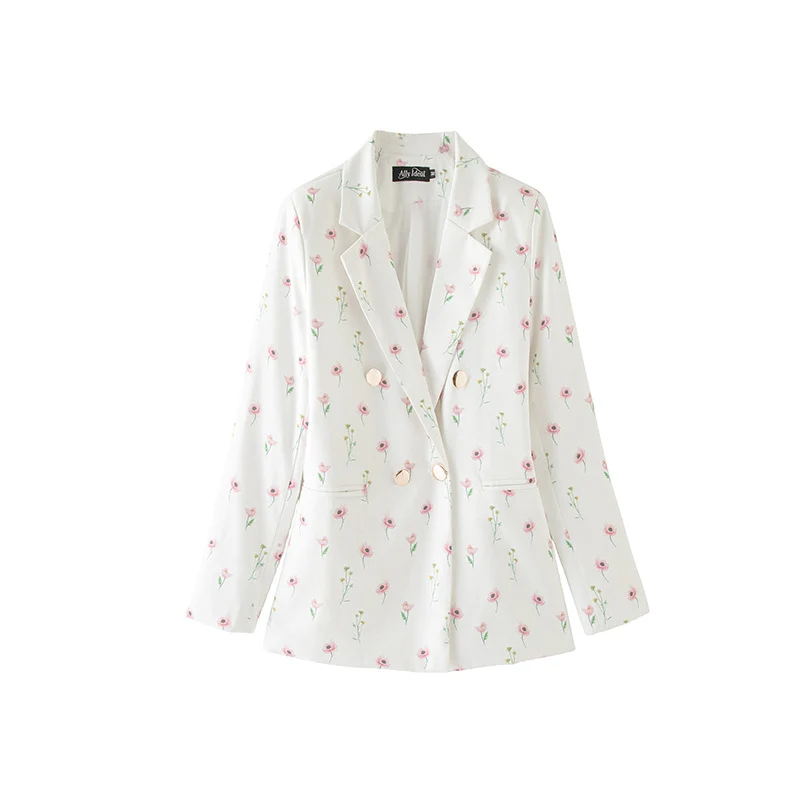 Damen Blazer mit floralem Muster Drune