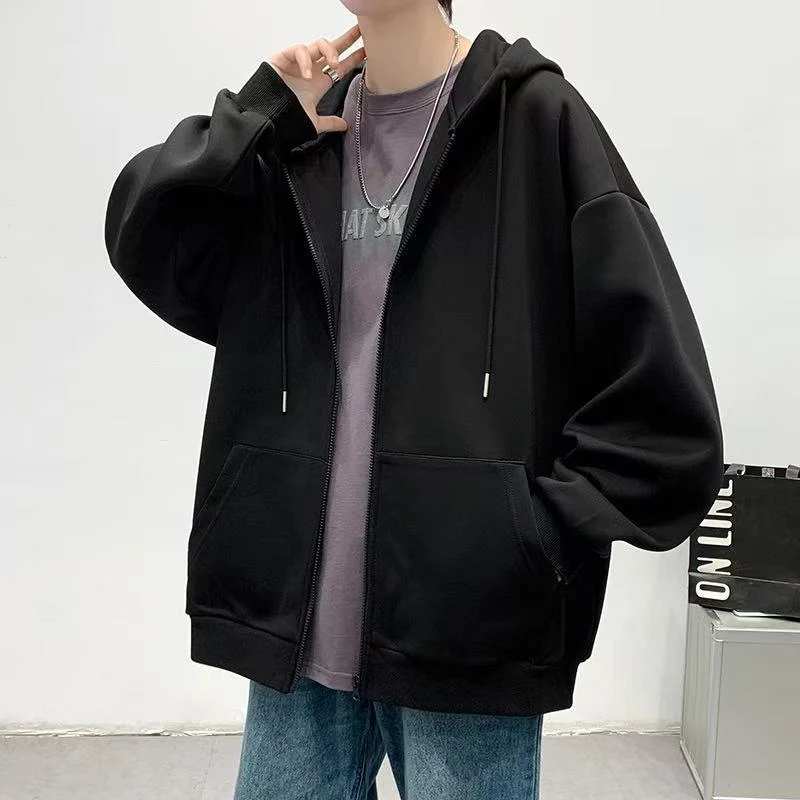 Unisex Bequeme Kapuzenjacke mit seitlichen Taschen Drune