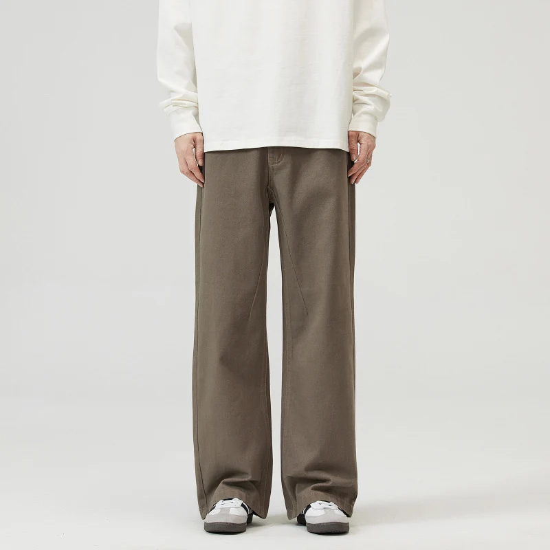 Herren Extraweite Baumwoll-Twill-Hose mit geradem Bein und relaxed Fit Drune
