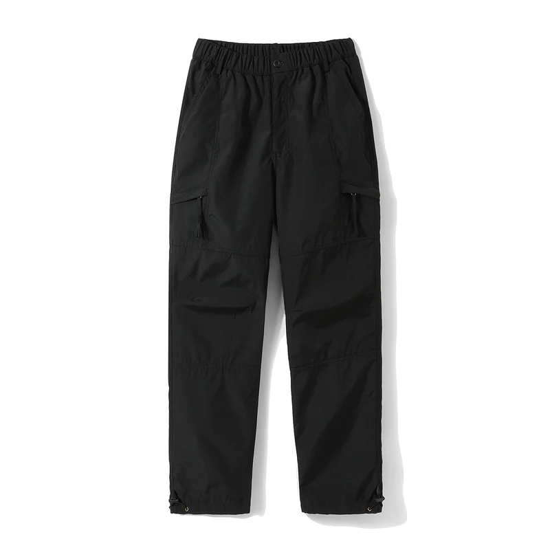 Herren Cargo-Twill-Hose mit elastischem Bund, Reißverschlusstaschen und Kordelzug Drune