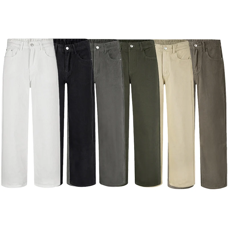 Herren Baumwoll-Denim Marlene-Hose mit extra weitem Bein Drune