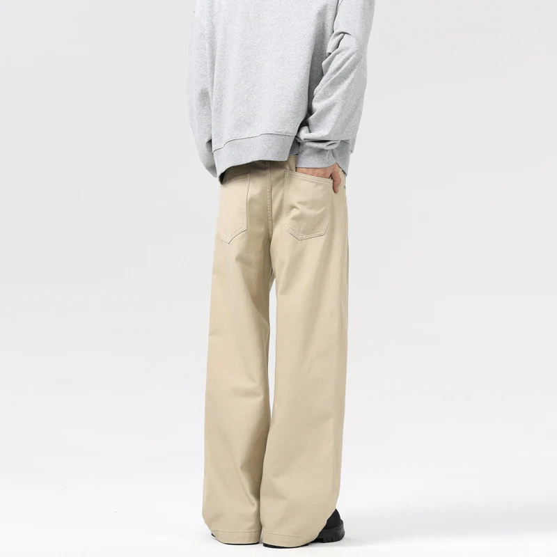 Herren Baggy-Twill-Hose mit tiefem Schritt und fließender Oversize-Silhouette Drune