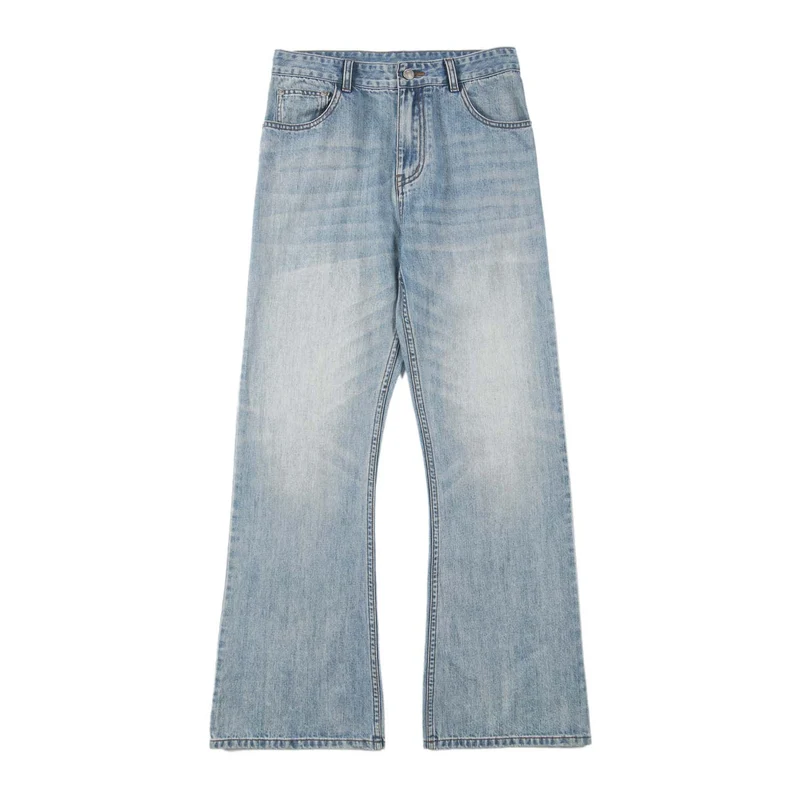 Herren Ausgestellte Vintage-Jeans mit weitem Bein, tiefem Bund und extra langer Länge Drune