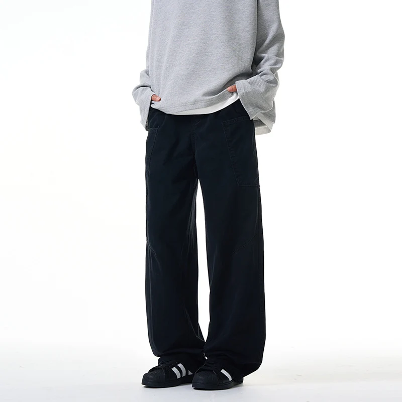 Damen Weit geschnittene Workwear-Hose im Baggy‑Stil mit großen aufgesetzten Fronttaschen Drune
