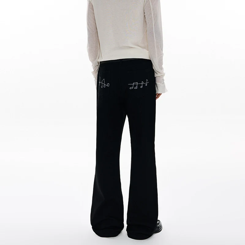 Damen Weit geschnittene Tiefer‑Schritt Five‑Pocket‑Jeans mit verlängertem Saum Drune