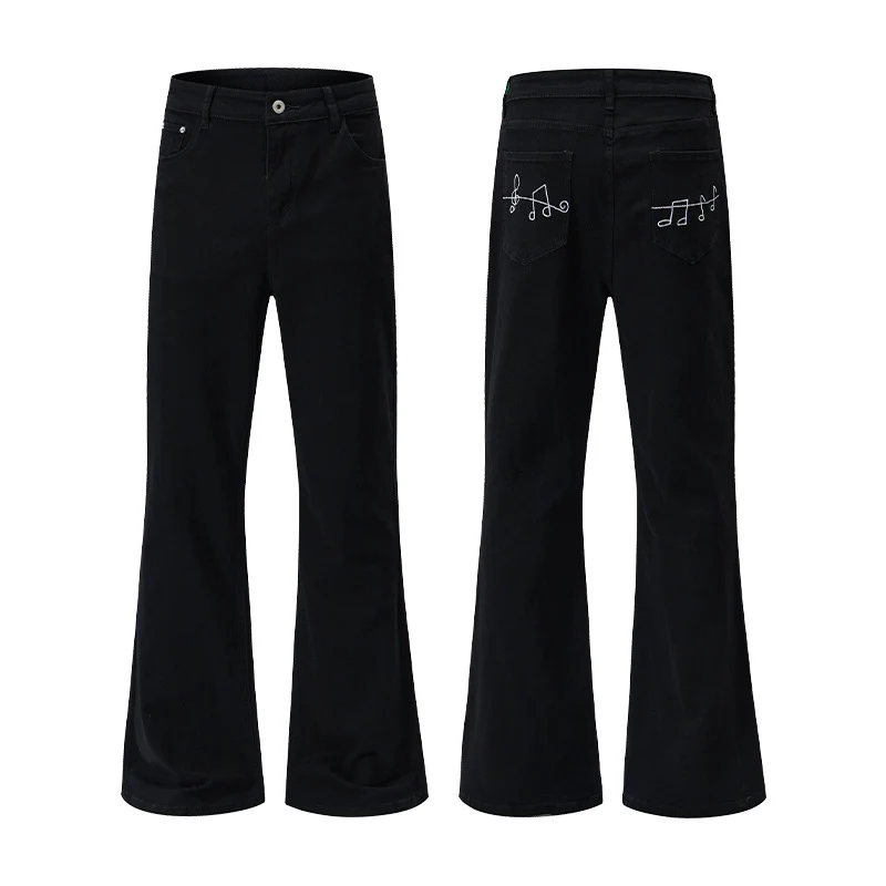 Damen Weit geschnittene Tiefer‑Schritt Five‑Pocket‑Jeans mit verlängertem Saum Drune