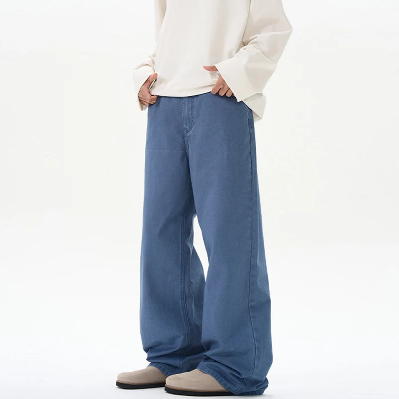 Damen Hochgeschnittene Baumwoll-Jeans mit extra weitem Bein Drune