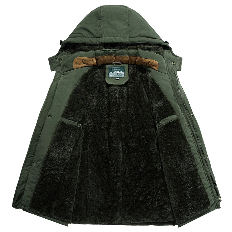 Herren Wasserfeste Outdoor-Jacke mit Fleece-Futter Drune