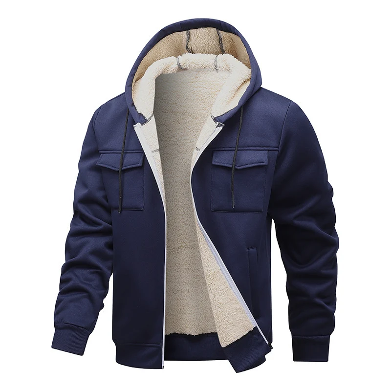 Herren Warm gefütterte Jacke Drune