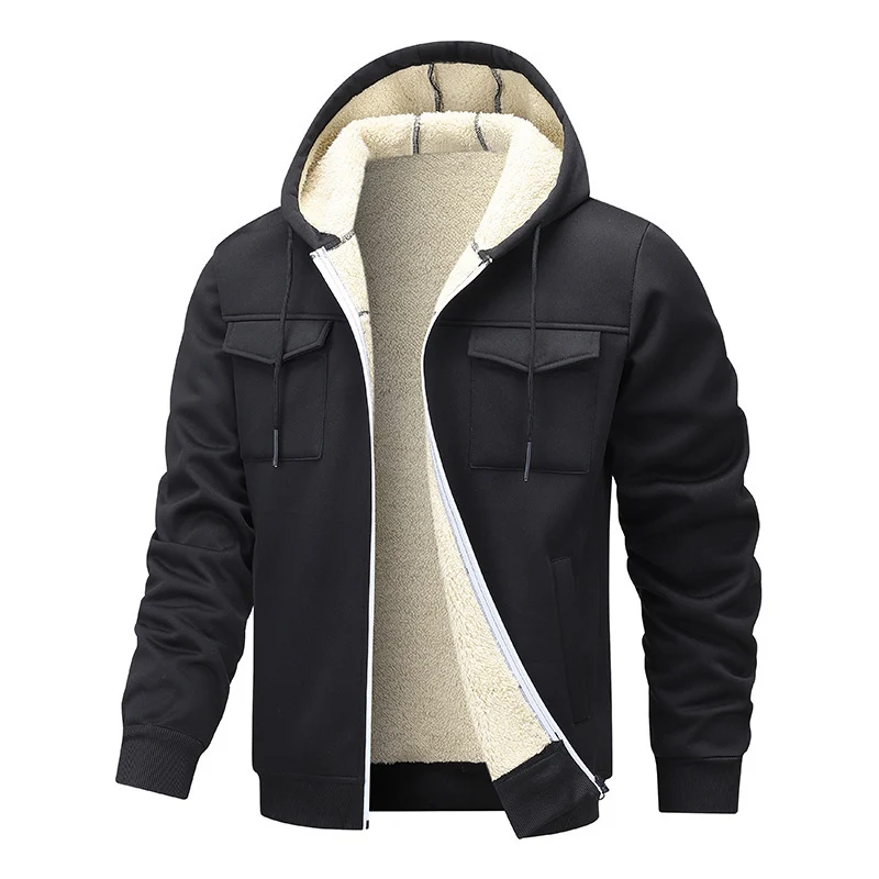 Herren Warm gefütterte Jacke Drune