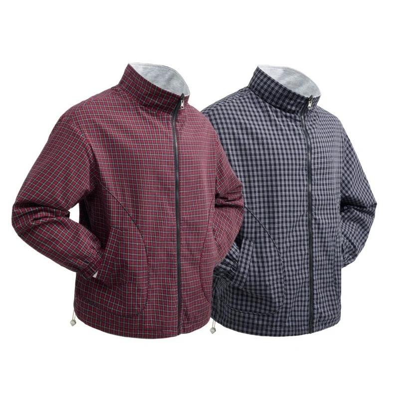 Herren Stylische Übergangsjacke im Karomuster Drune