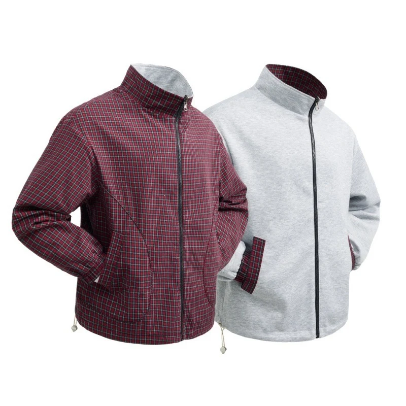 Herren Stylische Übergangsjacke im Karomuster Drune