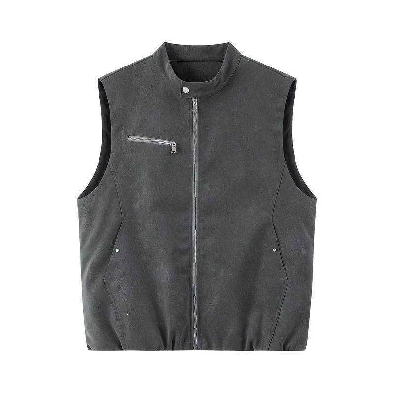 Herren Stylische Lederweste Drune