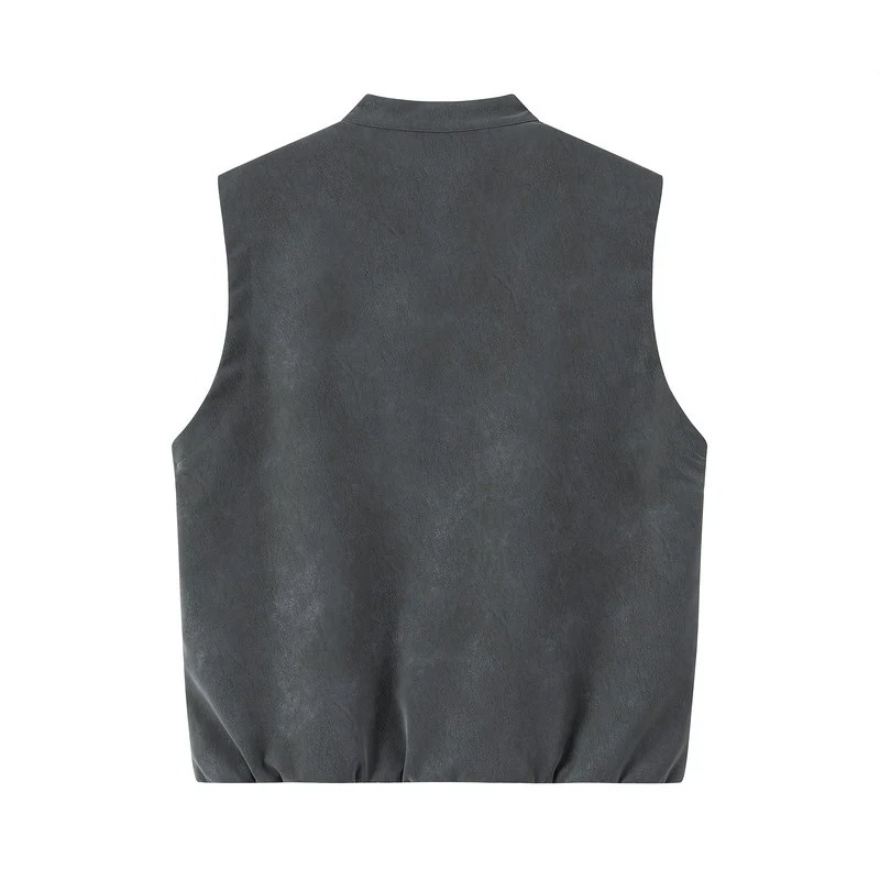 Herren Stylische Lederweste Drune