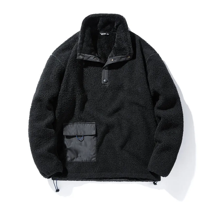 Herren Strapazierfähige Fleecejacke mit funktionalem Kragen Drune
