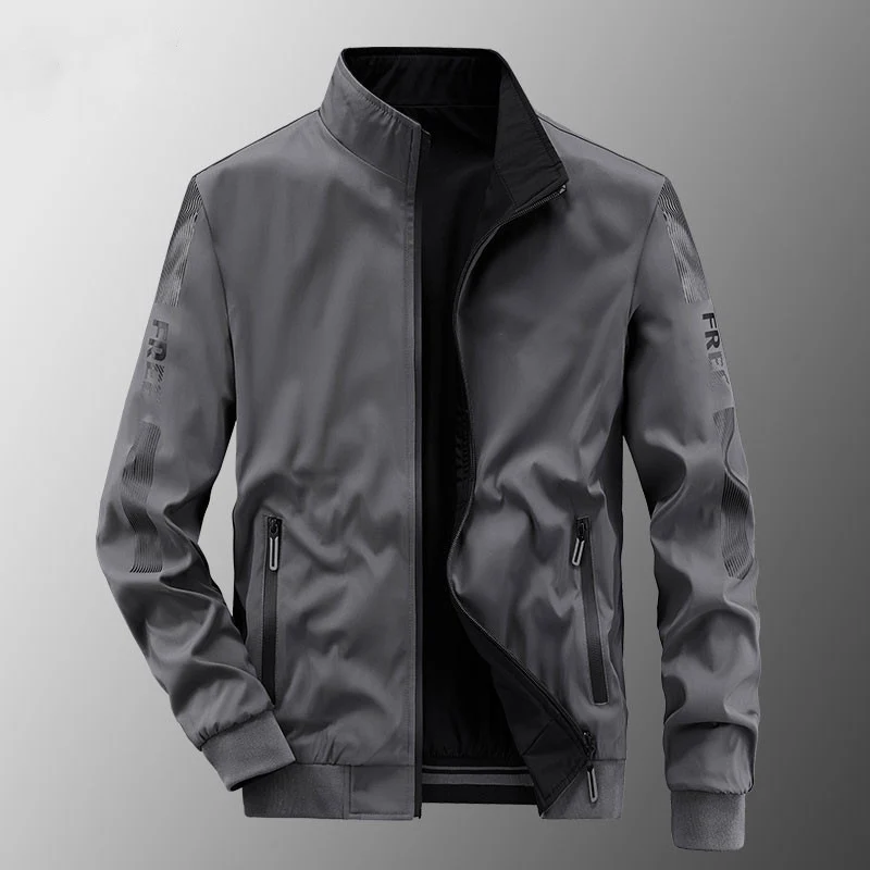 Herren Sportliche Windbreaker Jacke Drune