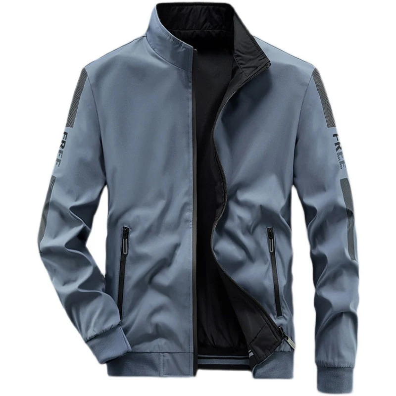 Herren Sportliche Windbreaker Jacke Drune
