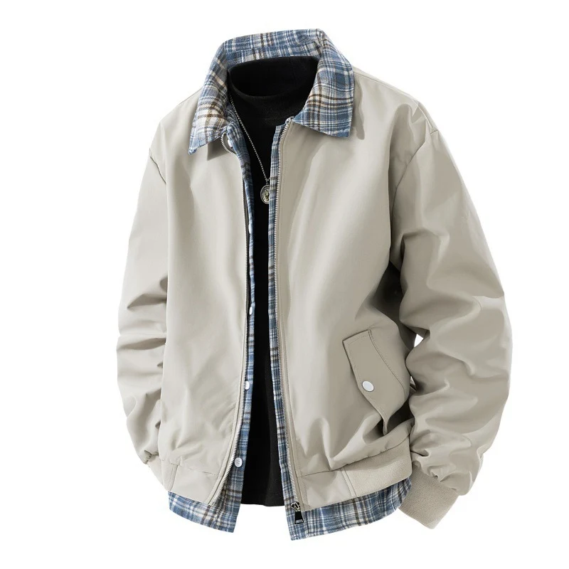 Herren Sportliche Übergangsjacke mit Karomuster Drune