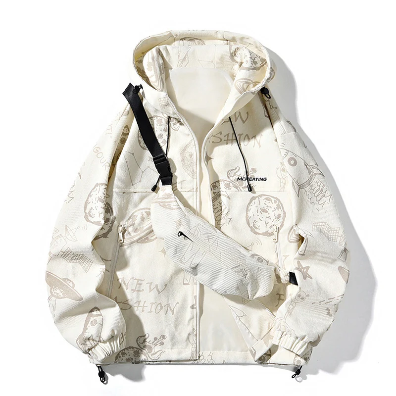 Herren Sportliche Übergangsjacke mit grafischem Muster Drune