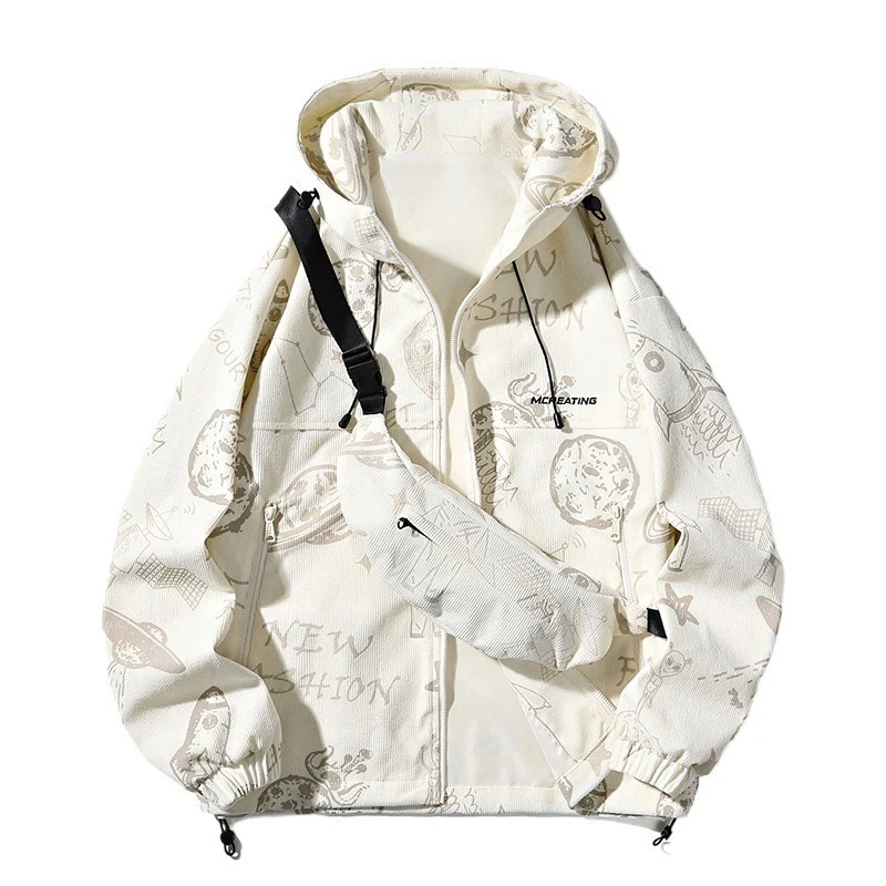 Herren Sportliche Übergangsjacke mit grafischem Muster Drune