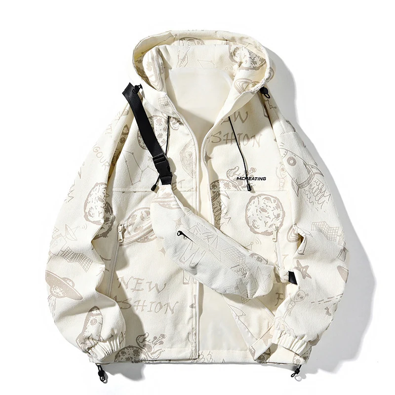 Herren Sportliche Übergangsjacke mit grafischem Muster Drune