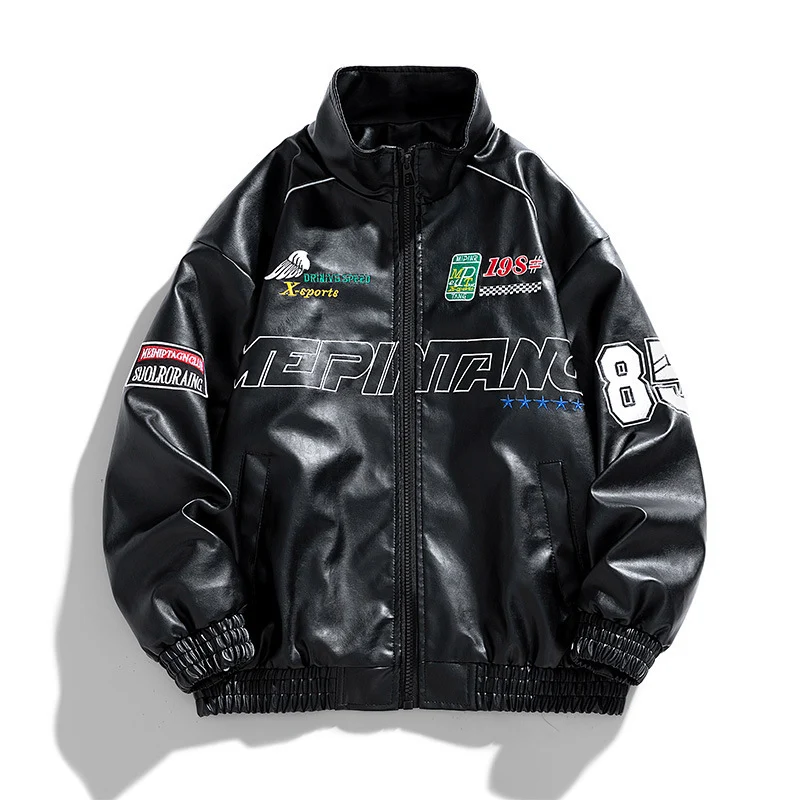Herren Sportliche Motorsportjacke Drune