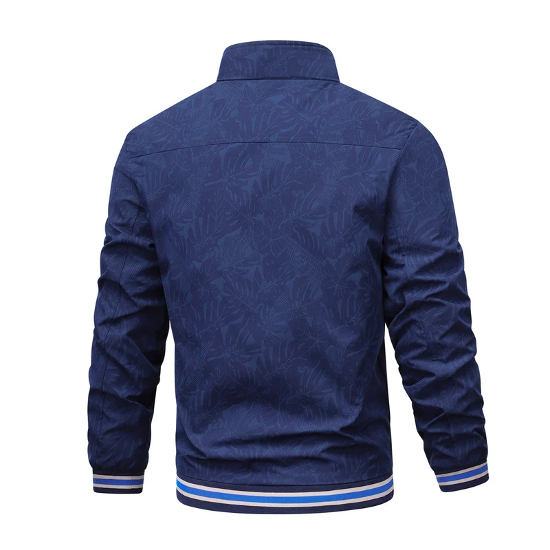 Herren Sportliche Kapuzenjacke mit floralem Muster Drune