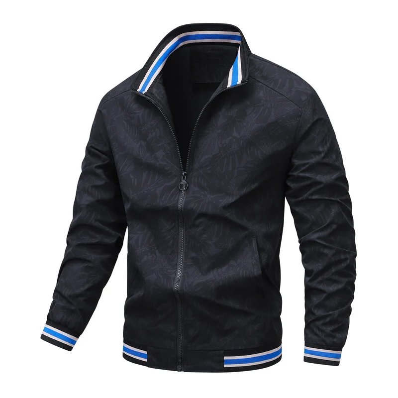 Herren Sportliche Kapuzenjacke mit floralem Muster Drune