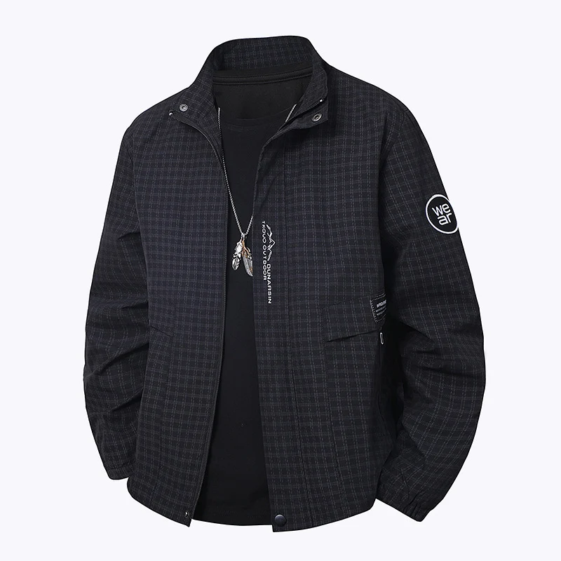 Herren Multifunktionale Windjacke mit hohem Kragen Drune