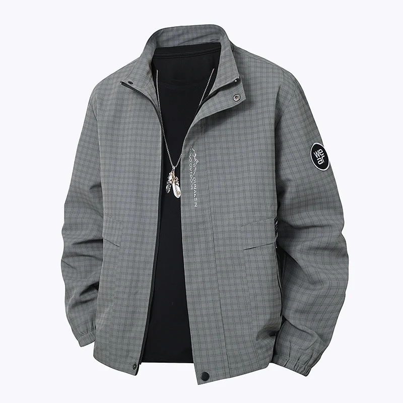 Herren Multifunktionale Windjacke mit hohem Kragen Drune