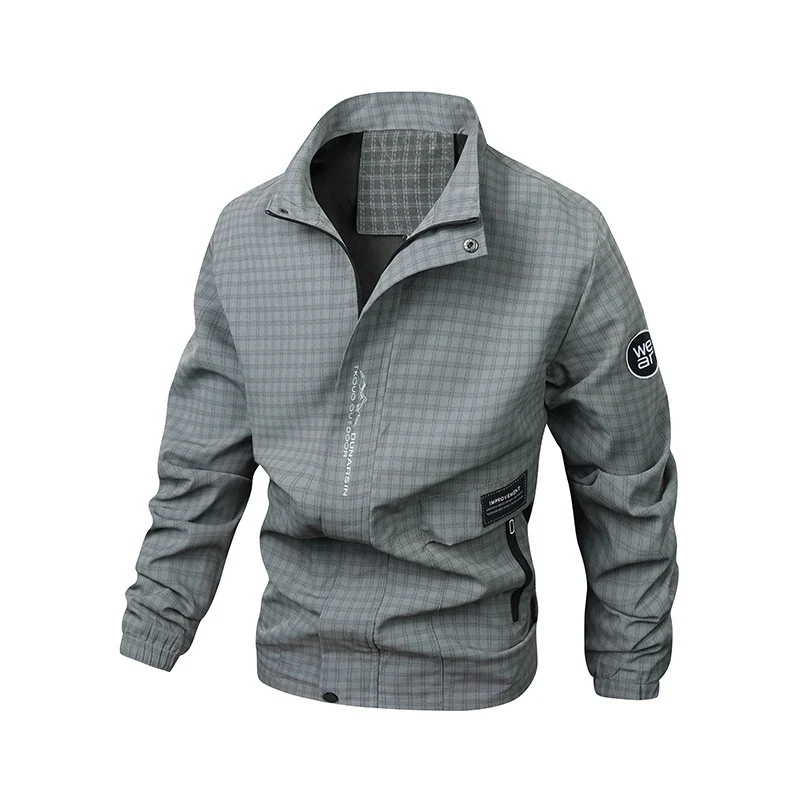 Herren Multifunktionale Windjacke mit hohem Kragen Drune