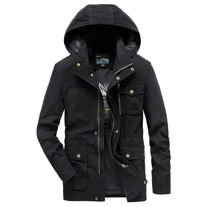 Herren Multifunktionale Übergangsjacke mit Kapuze Drune