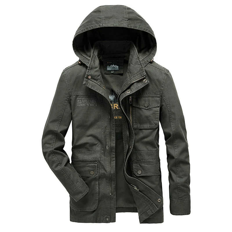 Herren Multifunktionale Übergangsjacke mit Kapuze Drune