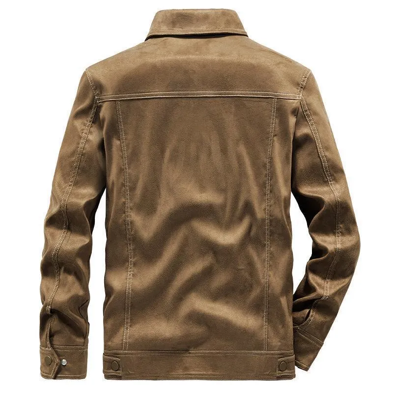 Herren Modische Wildlederjacke Drune