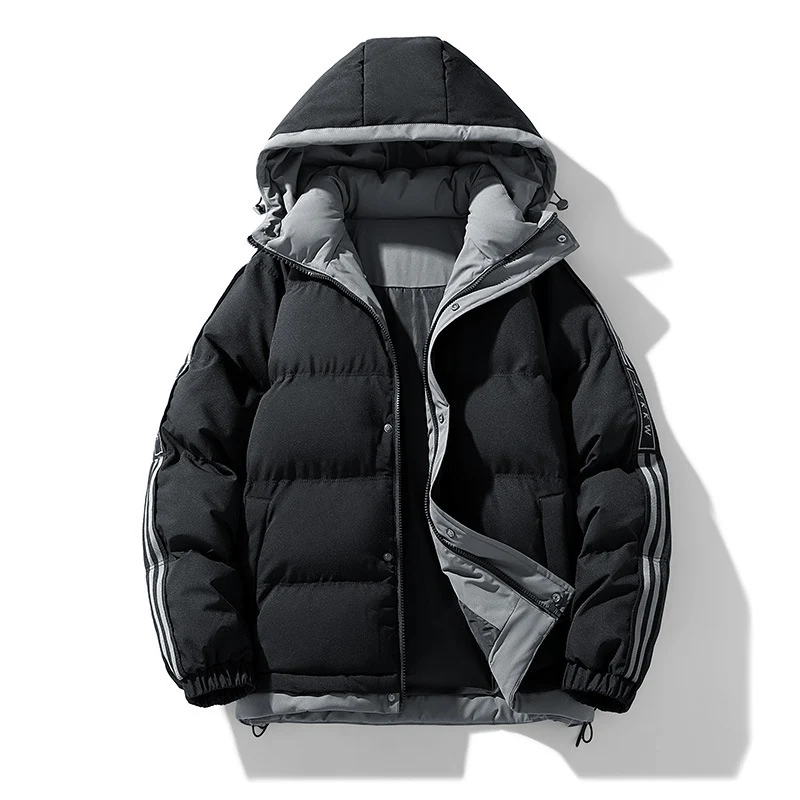 Herren Modische Wattierte Winterjacke Drune