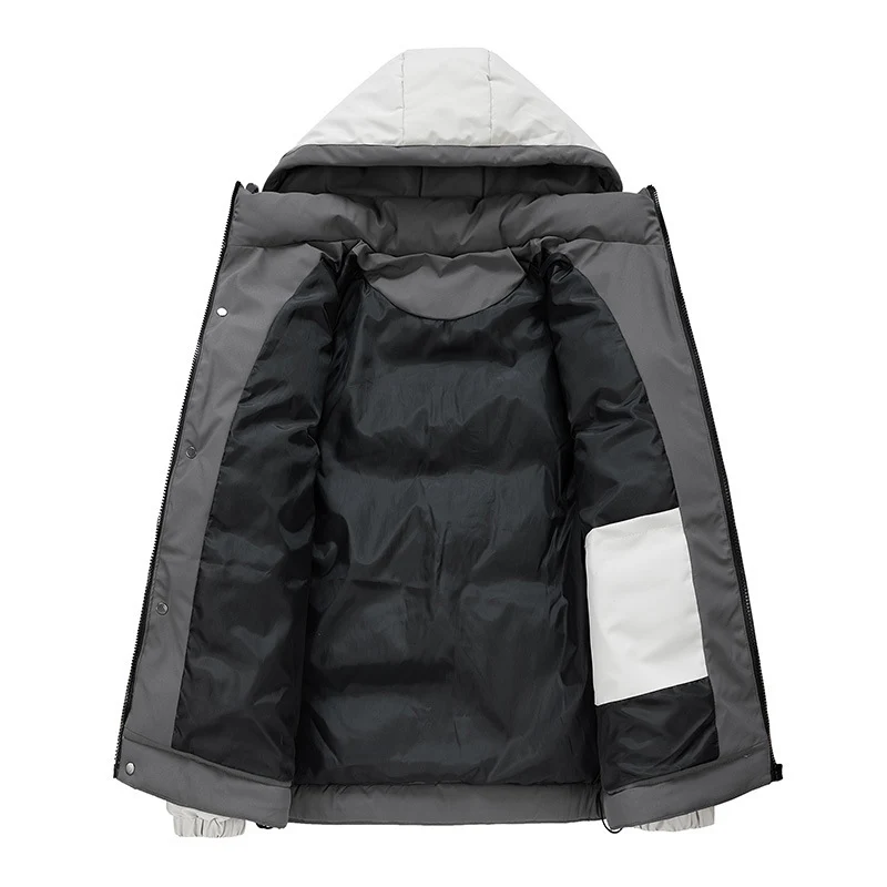 Herren Modische Wattierte Winterjacke Drune
