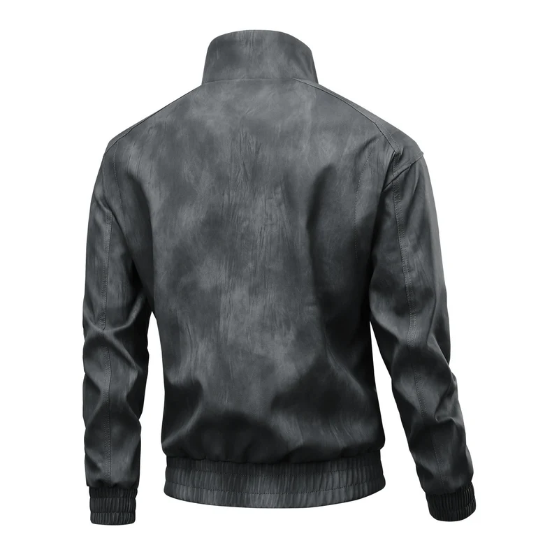 Herren Modische Übergangsjacke mit praktischem Stehkragen Drune