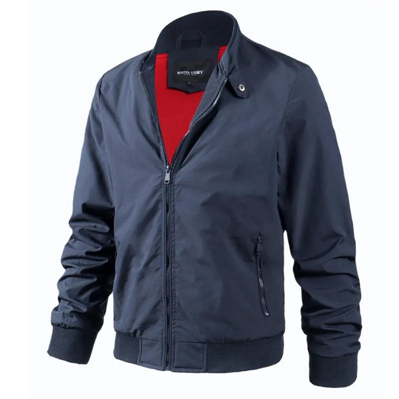 Herren Modische Übergangsjacke mit funktionalem Reißverschluss Drune