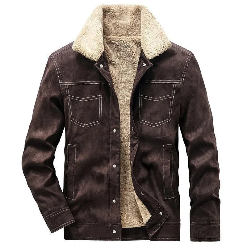 Herren Modische Übergangsjacke mit Fleecefutter Drune