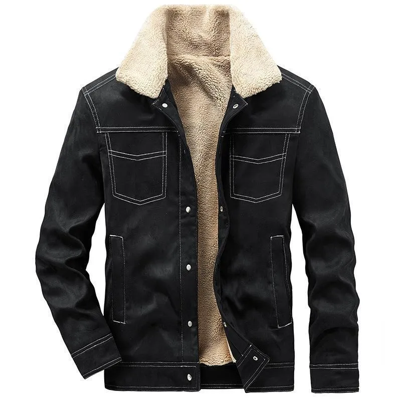 Herren Modische Übergangsjacke mit Fleecefutter Drune