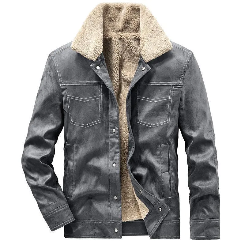 Herren Modische Übergangsjacke mit Fleecefutter Drune