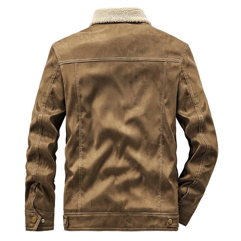 Herren Modische Übergangsjacke mit Fleecefutter Drune