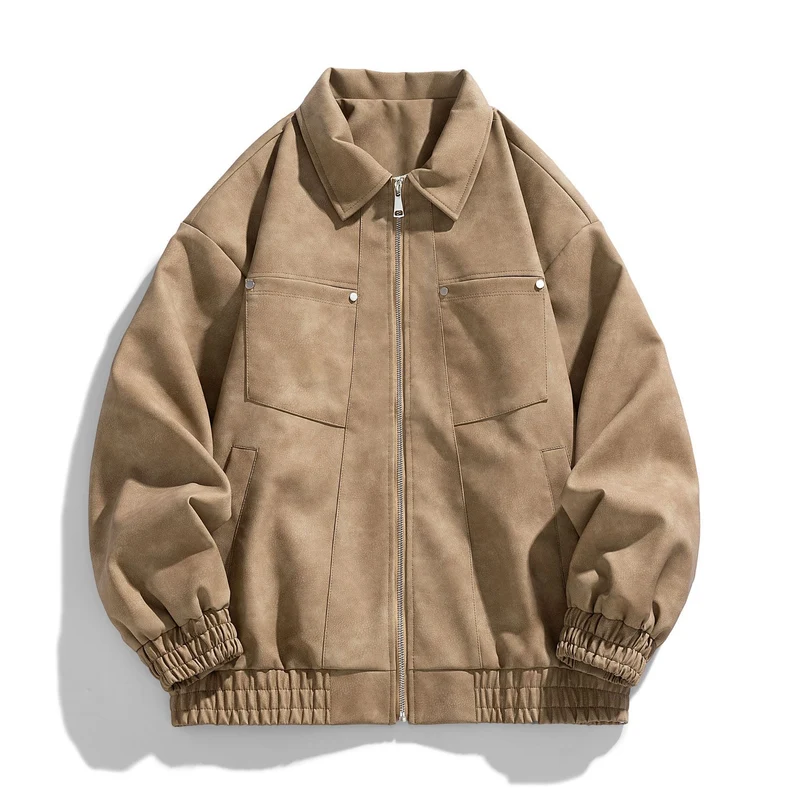 Herren Modische Übergangsjacke mit elastischen Bündchen Drune