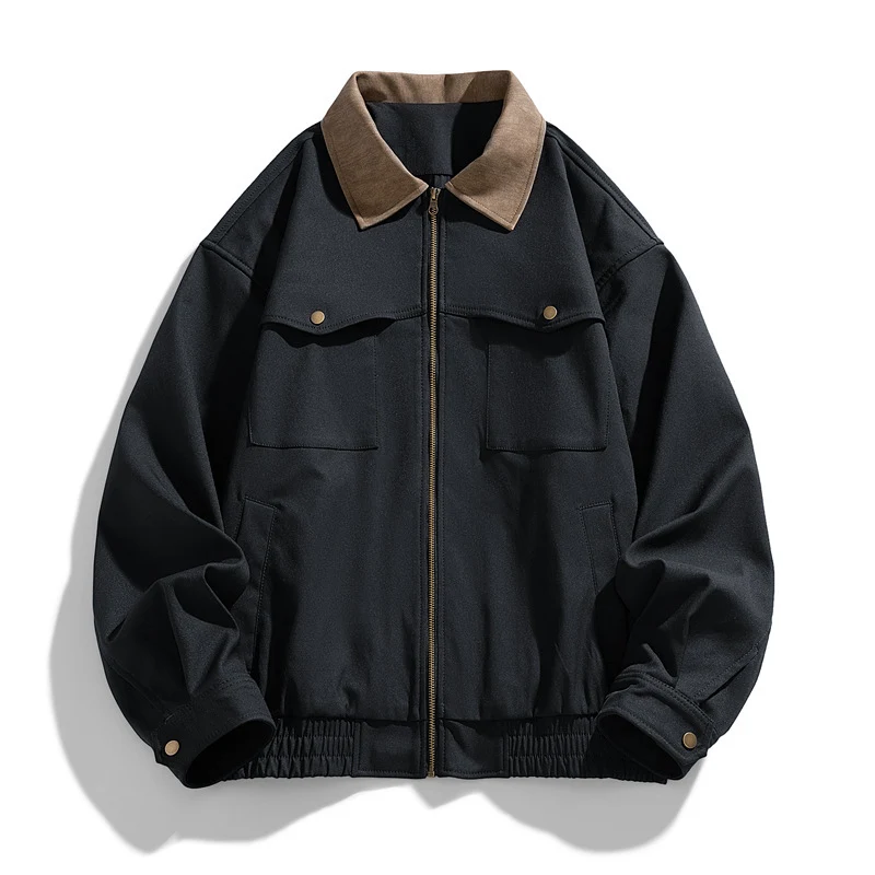 Herren Modische Nylonjacke mit Taschen Drune