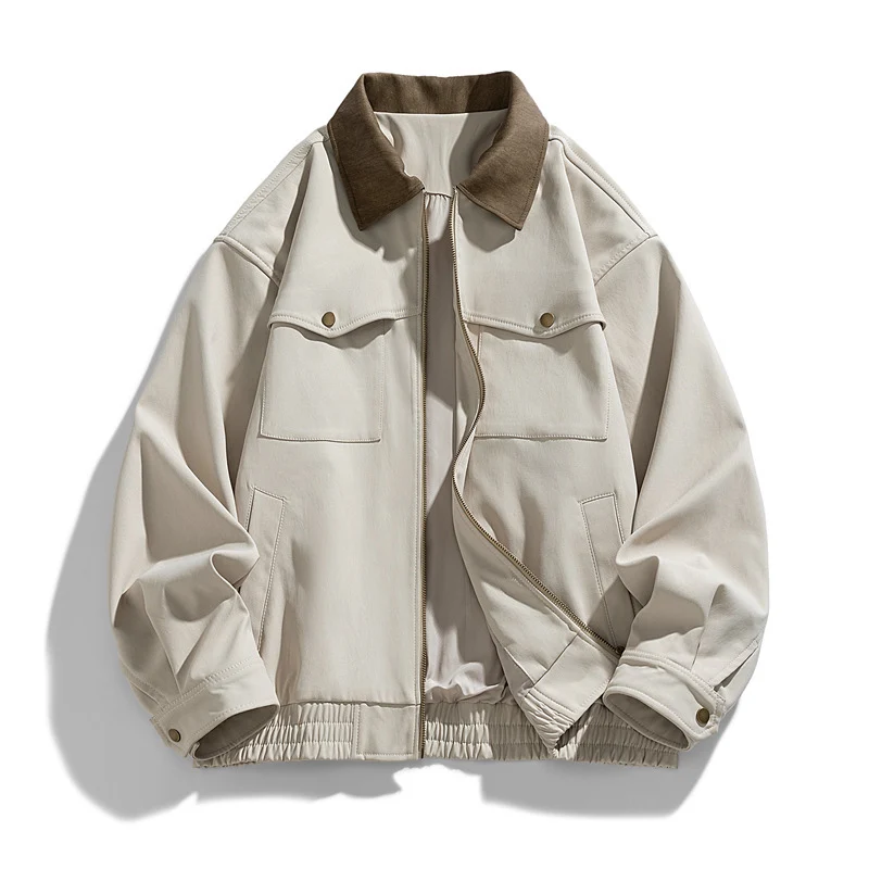 Herren Modische Nylonjacke mit Taschen Drune