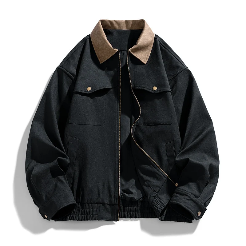 Herren Modische Nylonjacke mit Taschen Drune