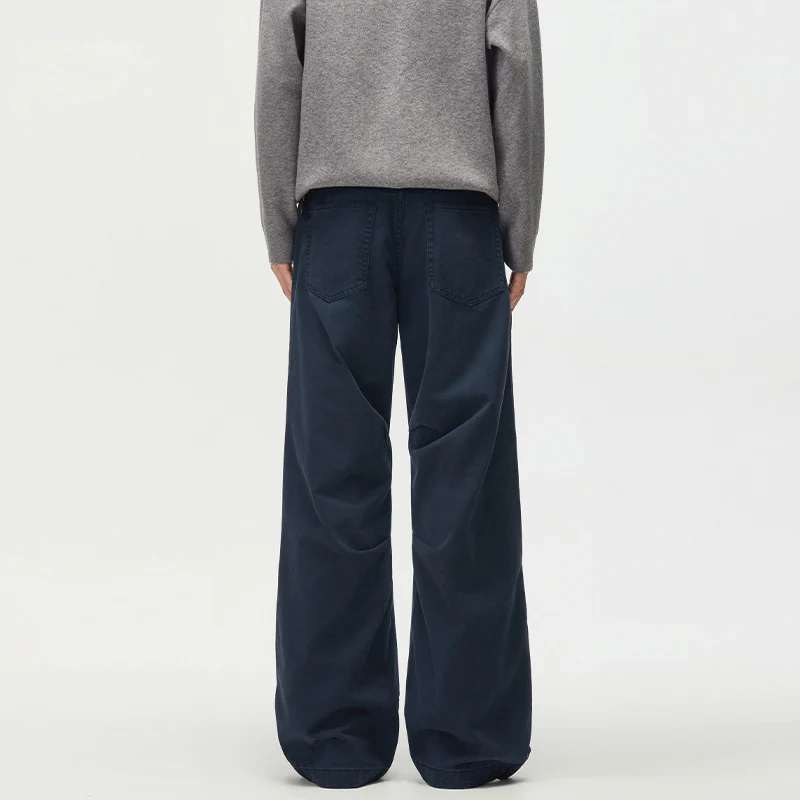 Damen Extraweite Palazzohose aus Baumwoll-Twill mit markanten Knieabnähern Drune